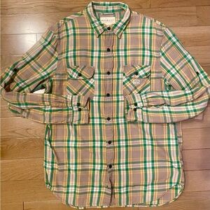 Denim & Supply Ralph Lauren Plaid Long Sleeve Button Up Shirt Mens Large.